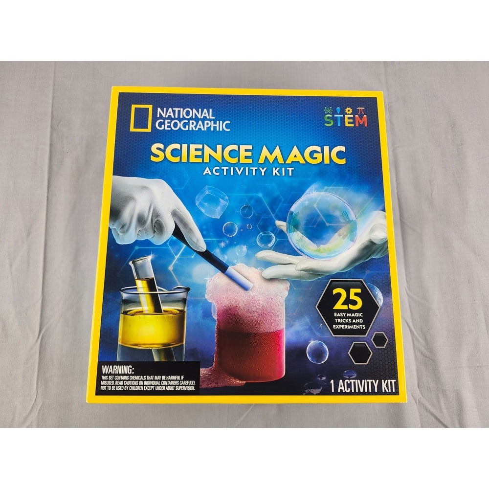 National Geographic Science Magic Activity Kit New With 25 Magic  &‎ Experiments